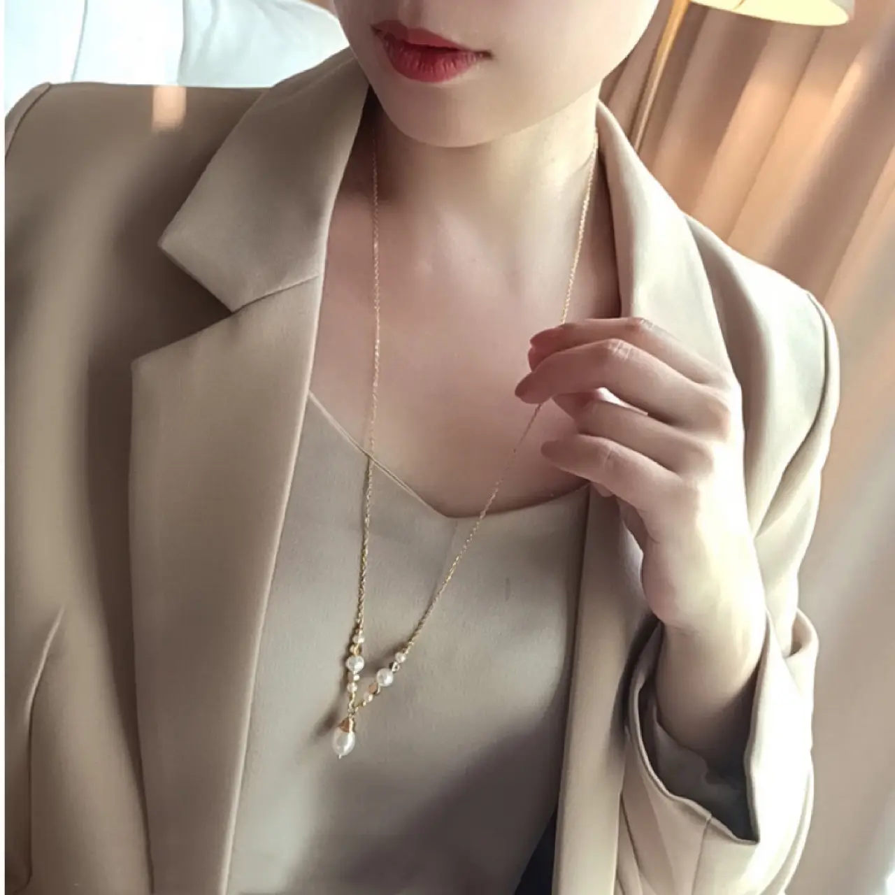 Natural Freshwater Pearl Necklace for Women Autumn Winter - Image 2