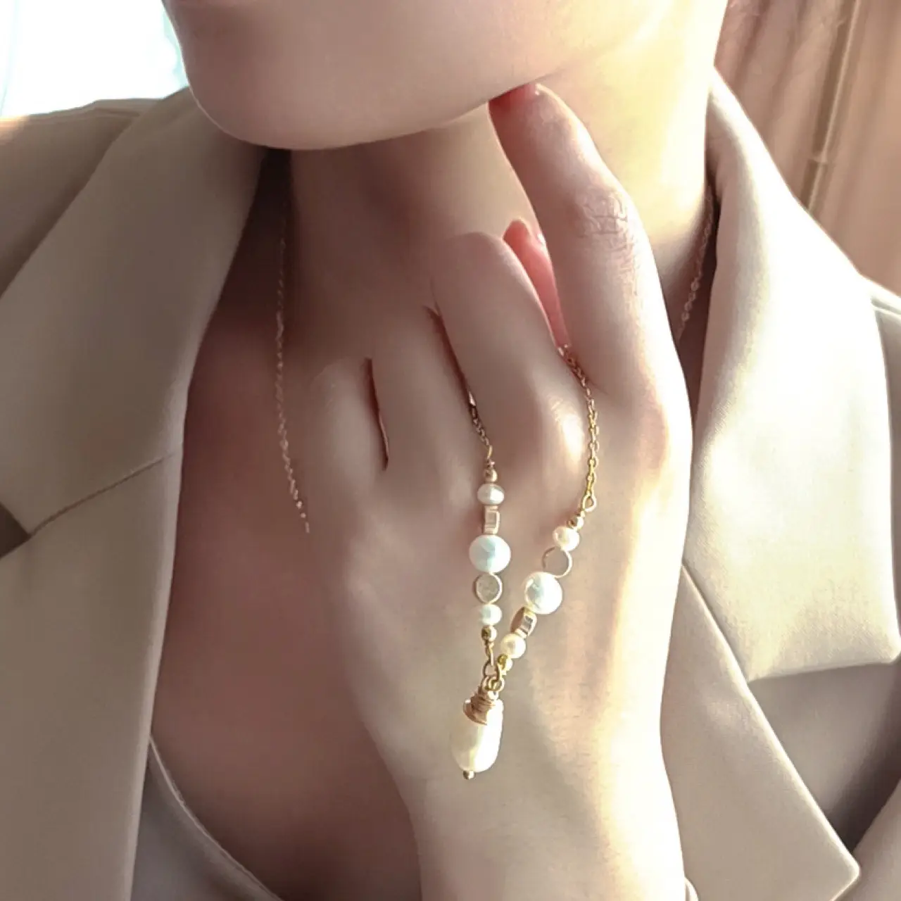 Natural Freshwater Pearl Necklace for Women Autumn Winter - Image 4