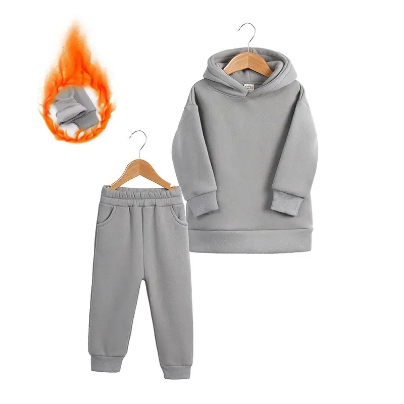 2025 Boys Spring Sweatpants Hoodie Set Brown - Image 13