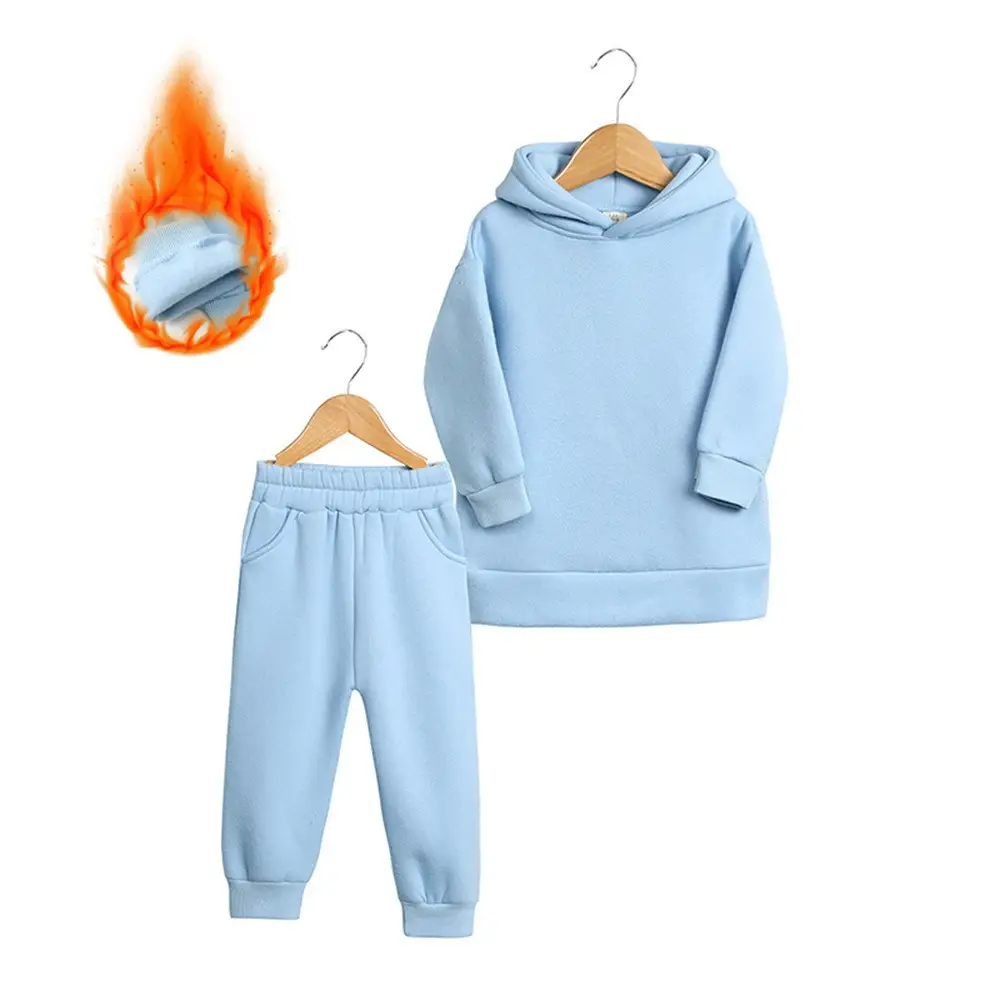 2025 Boys Spring Sweatpants Hoodie Set Brown - Image 14