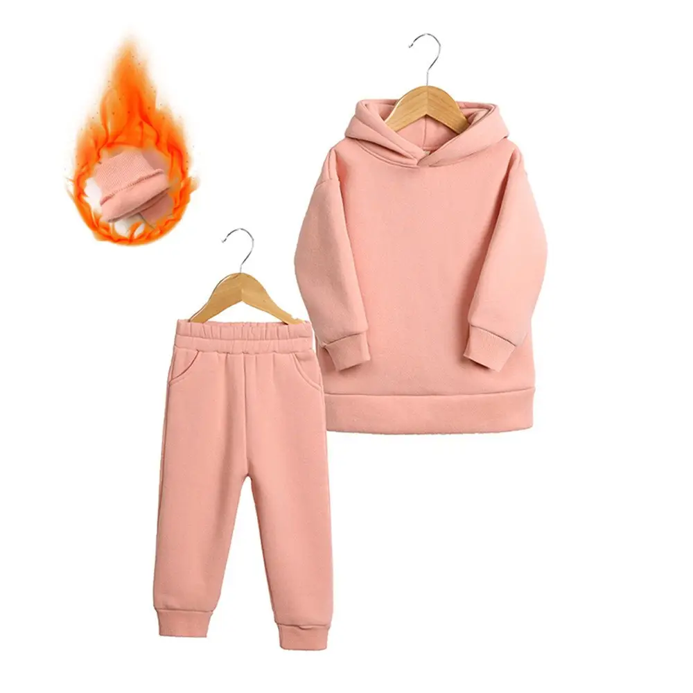 2025 Boys Spring Sweatpants Hoodie Set Brown - Image 16