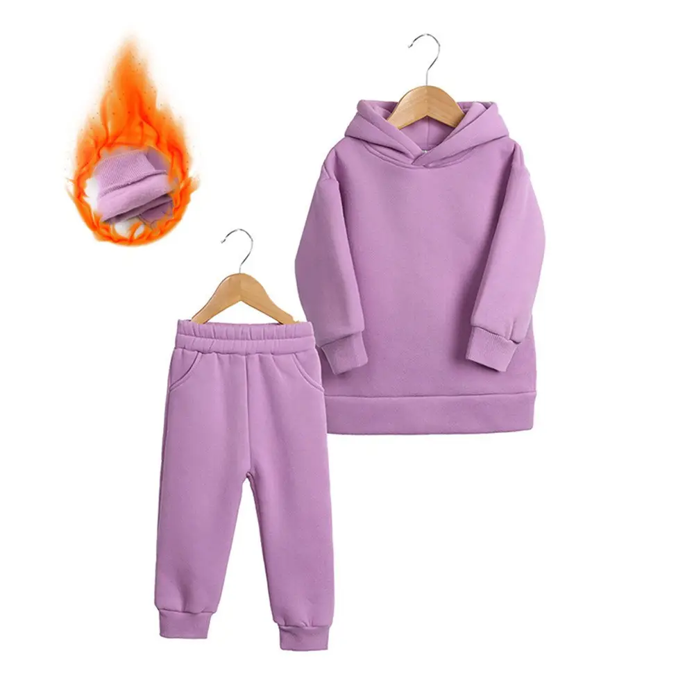 2025 Boys Spring Sweatpants Hoodie Set Brown - Image 17