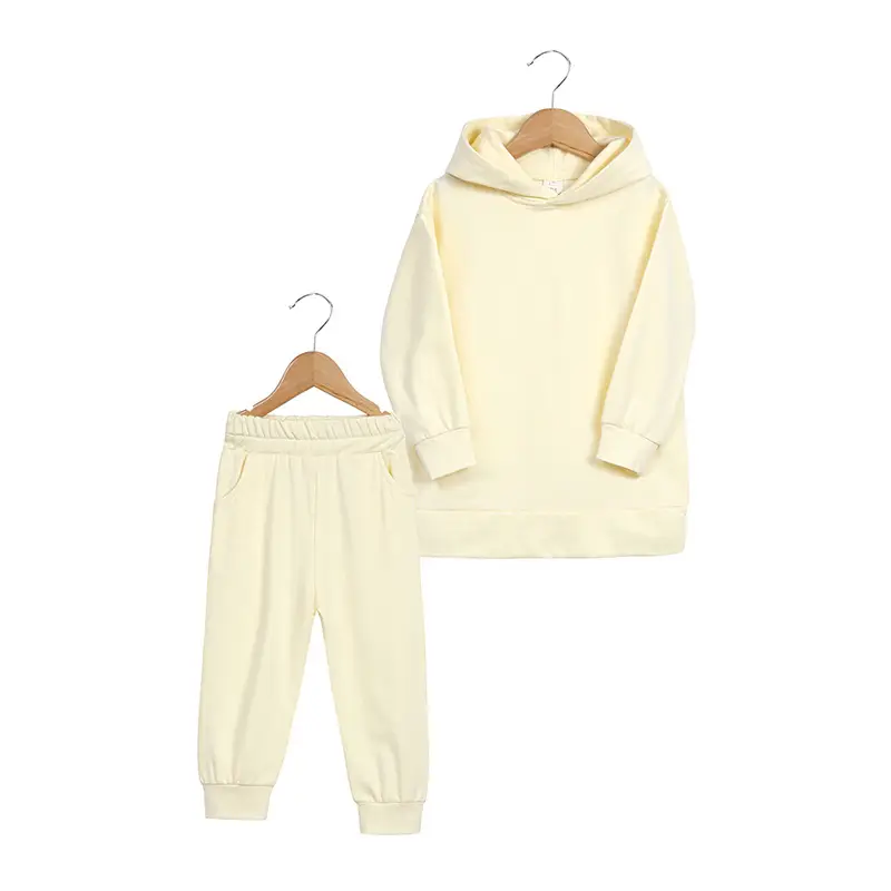 2025 Boys Spring Sweatpants Hoodie Set Brown - Image 2