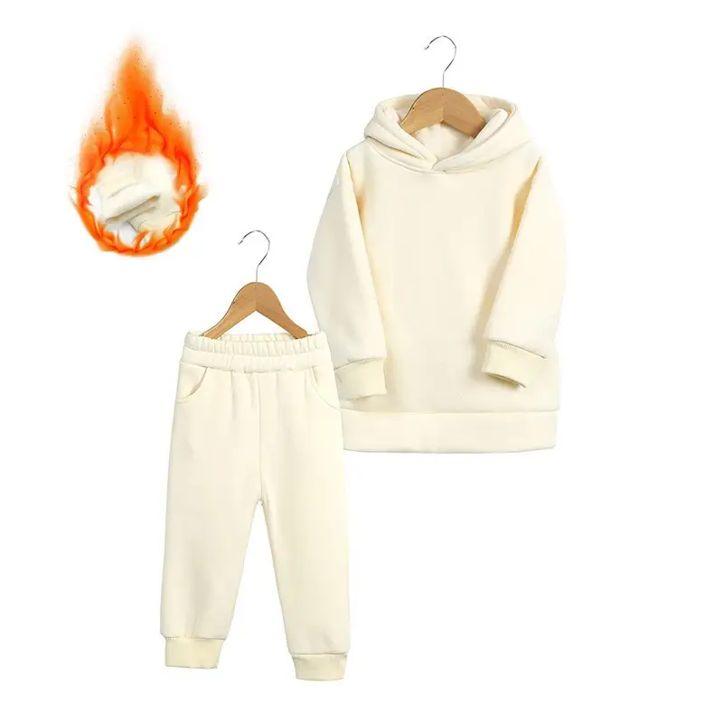2025 Boys Spring Sweatpants Hoodie Set Brown - Image 8