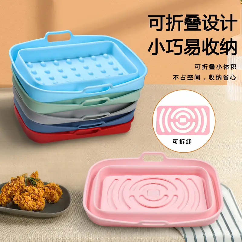 Air frying pan mat silicone baking tray multi-functional silicone barbecue mat - Image 54