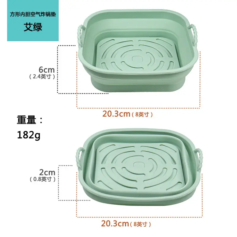 Air frying pan mat silicone baking tray multi-functional silicone barbecue mat - Image 23