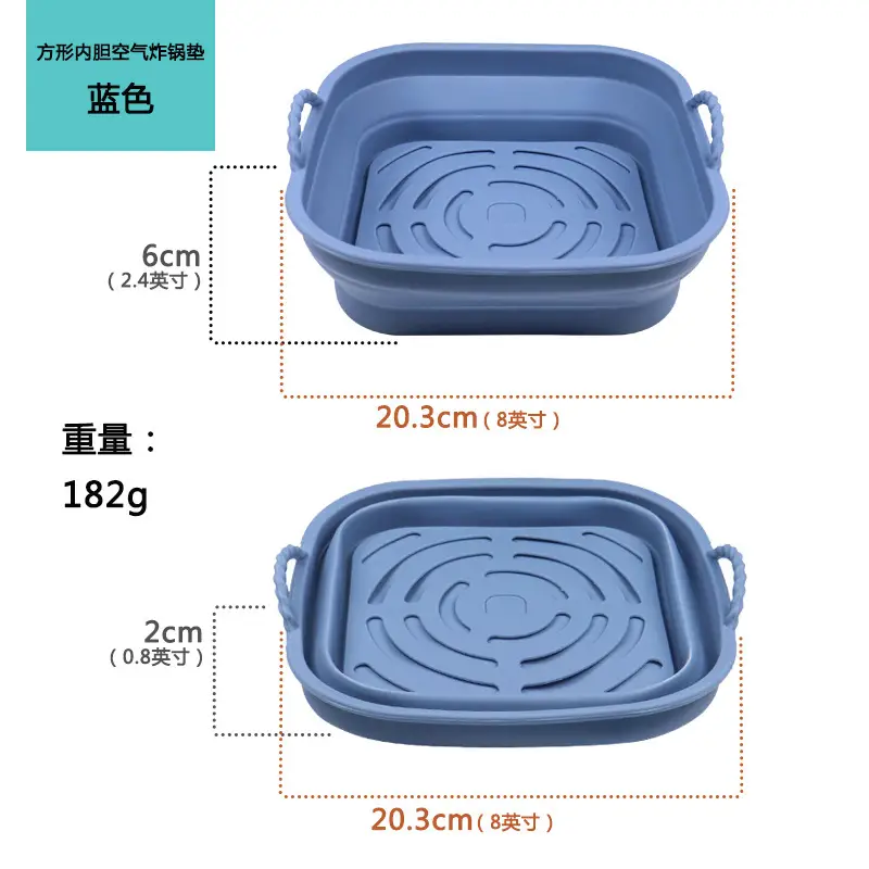 Air frying pan mat silicone baking tray multi-functional silicone barbecue mat - Image 24