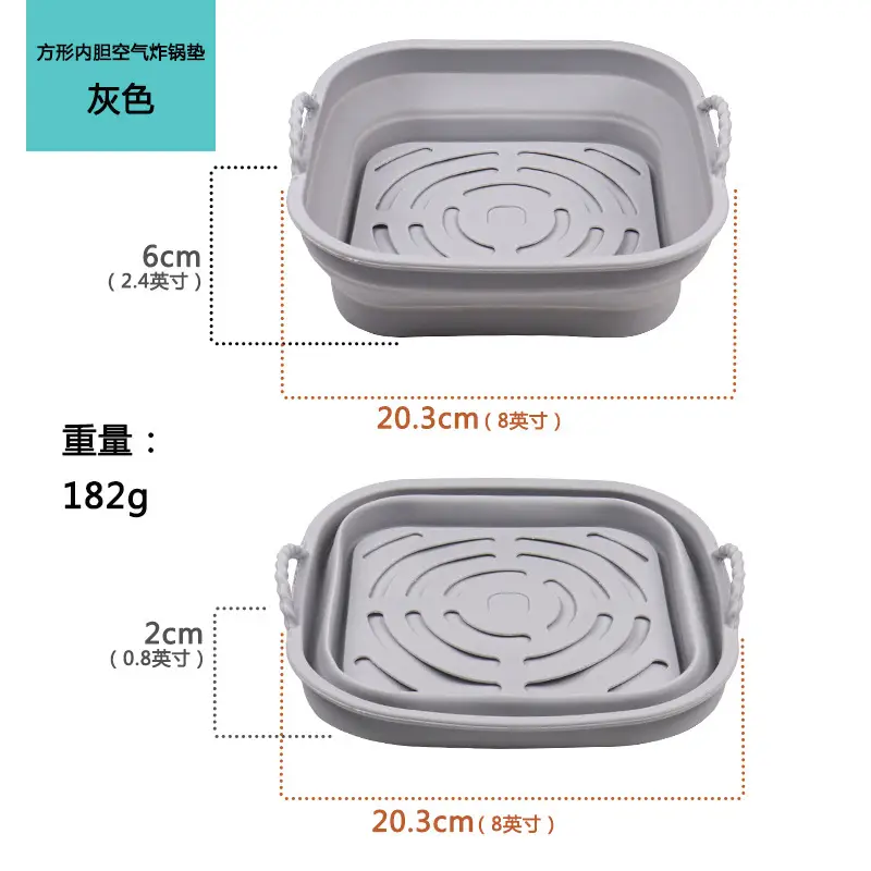 Air frying pan mat silicone baking tray multi-functional silicone barbecue mat - Image 25