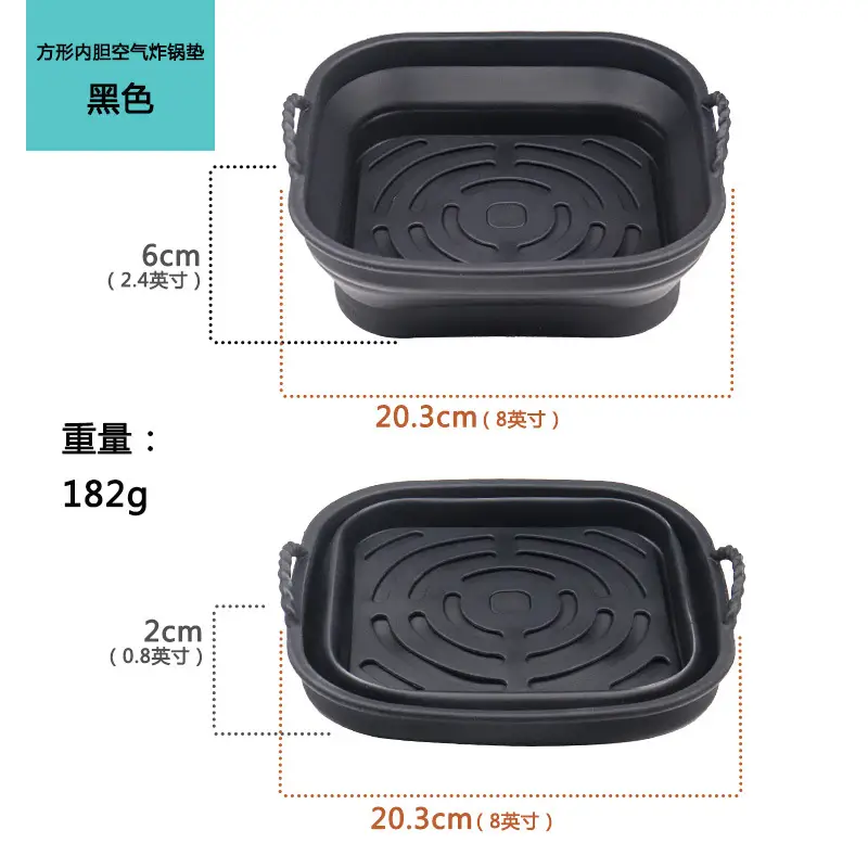 Air frying pan mat silicone baking tray multi-functional silicone barbecue mat - Image 26