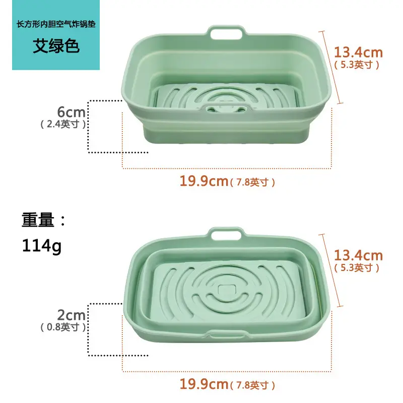 Air frying pan mat silicone baking tray multi-functional silicone barbecue mat - Image 35