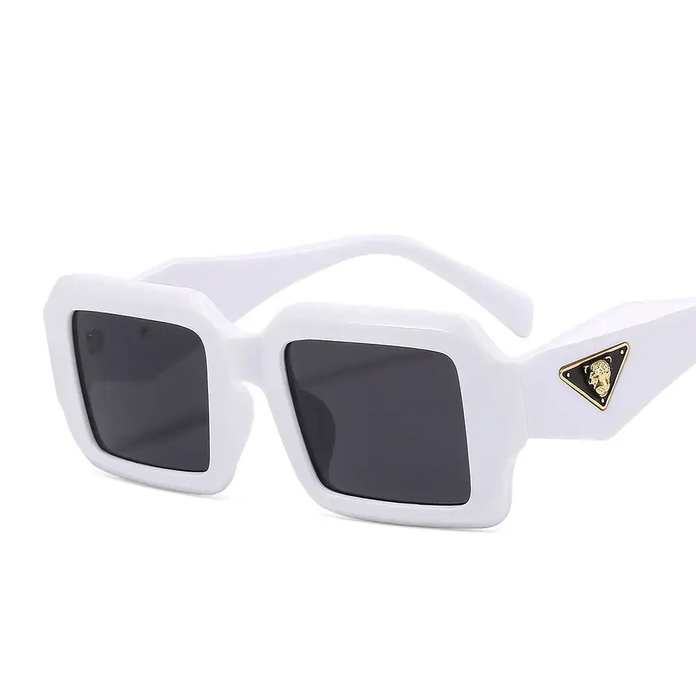 Leopard Head Sunglasses for Men Women Brown Tactured Design - Image 2