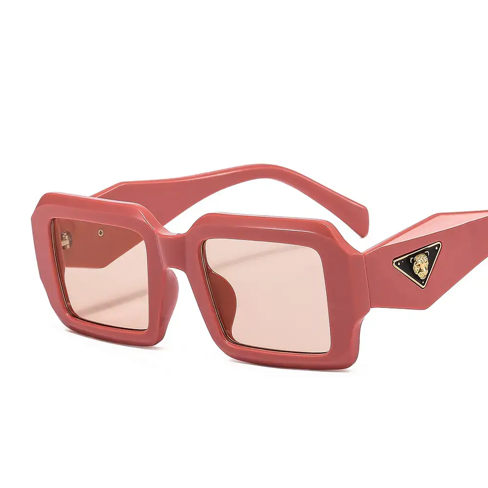 Leopard Head Sunglasses for Men Women Brown Tactured Design - Image 5