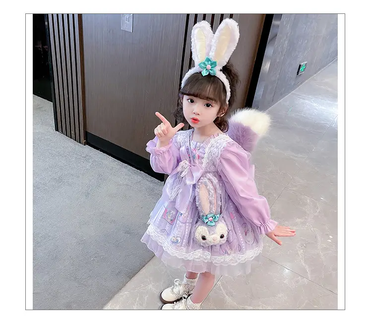 2025 Girls Star Dew Mesh Princess Dress Korean Lolita Style Dress — feature 13