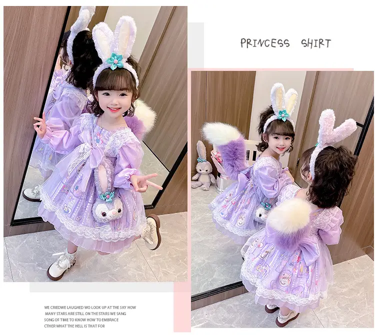 2025 Girls Star Dew Mesh Princess Dress Korean Lolita Style Dress — feature 38