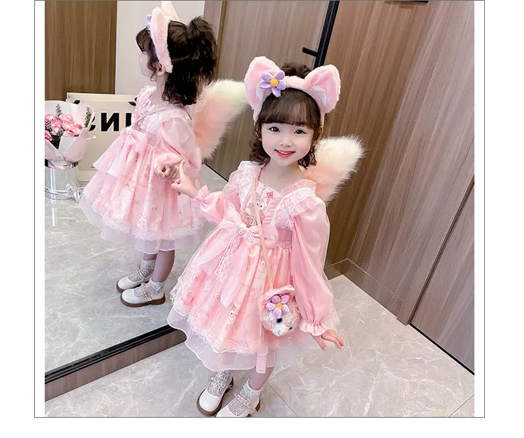 2025 Girls Star Dew Mesh Princess Dress Korean Lolita Style Dress — feature 8
