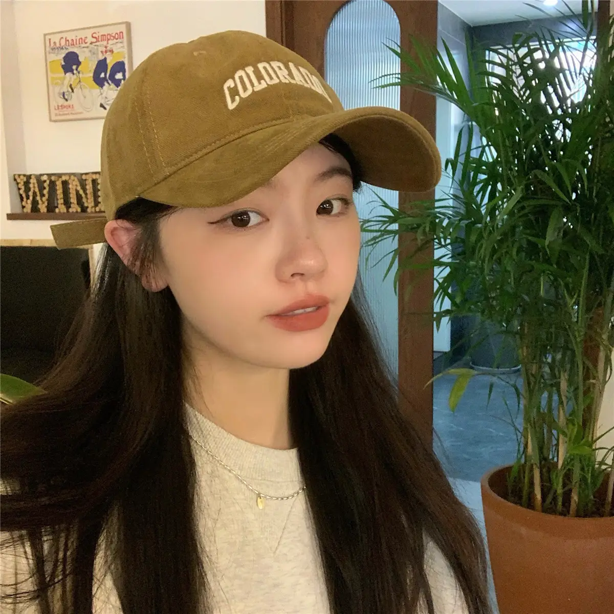 Women's Embroidered Colorado Baseball Cap Winter Casual