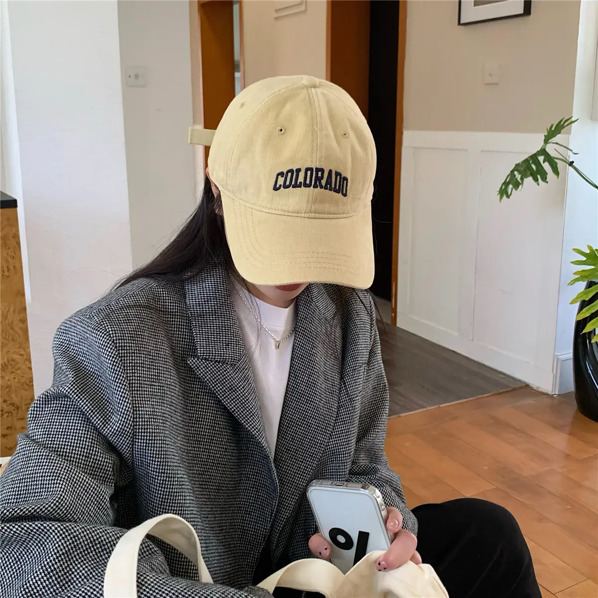 Women's Embroidered Colorado Baseball Cap Winter Casual