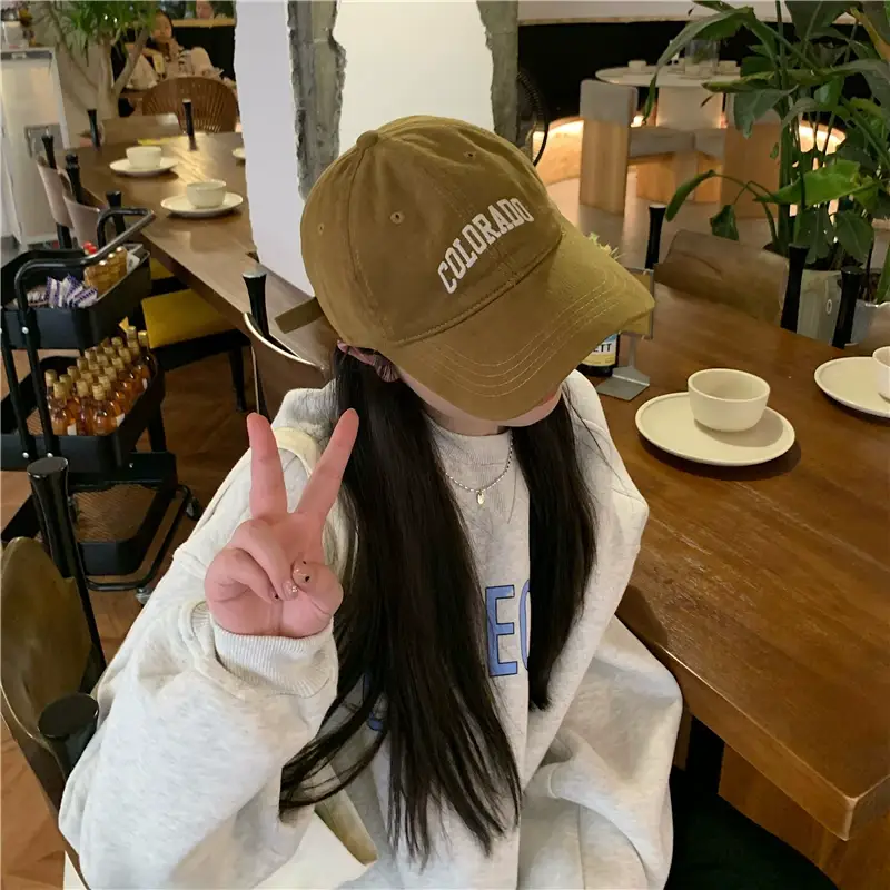 Women's Embroidered Colorado Baseball Cap Winter Casual — feature 11