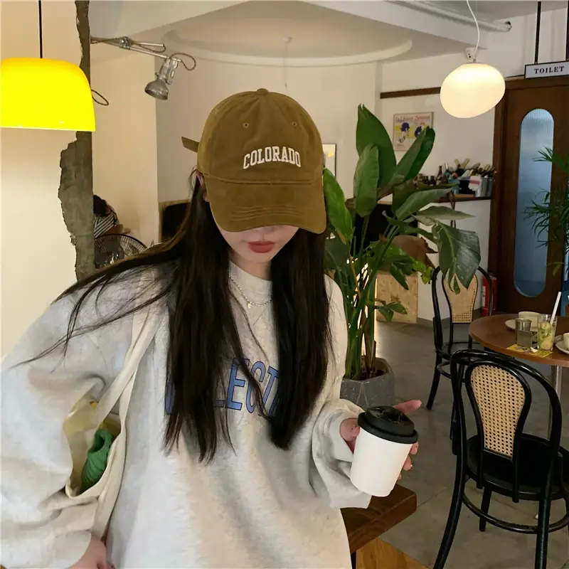 Women's Embroidered Colorado Baseball Cap Winter Casual — feature 12