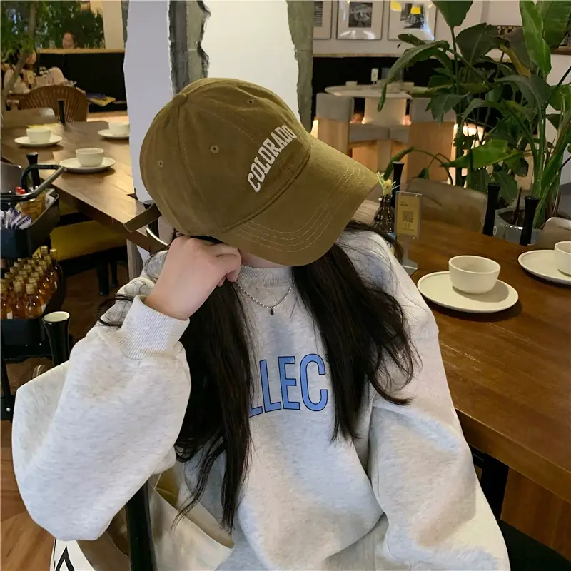Women's Embroidered Colorado Baseball Cap Winter Casual — feature 14