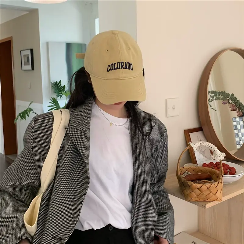 Women's Embroidered Colorado Baseball Cap Winter Casual — feature 19