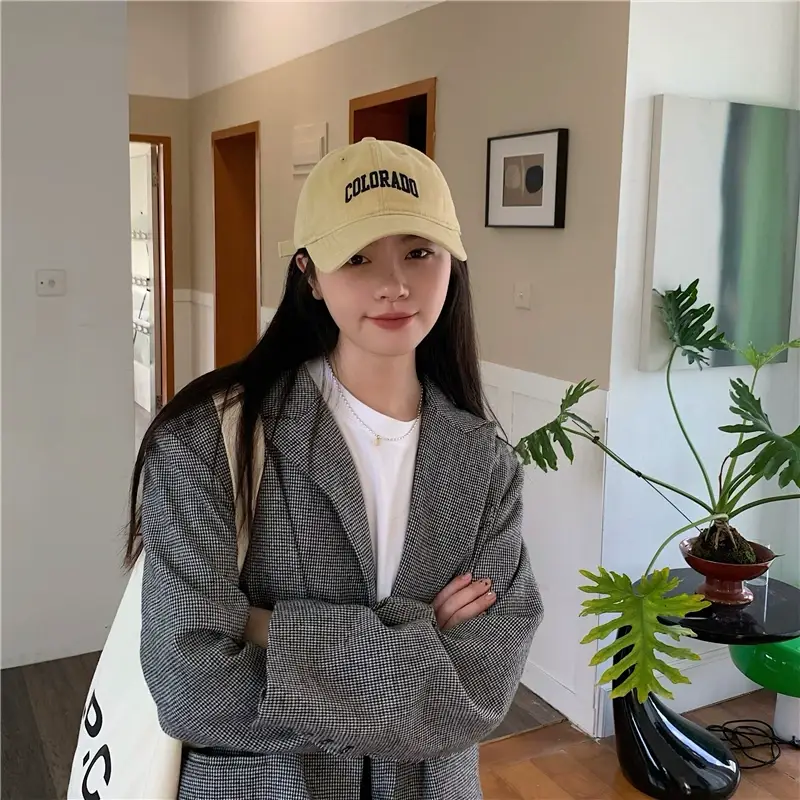 Women's Embroidered Colorado Baseball Cap Winter Casual — feature 21