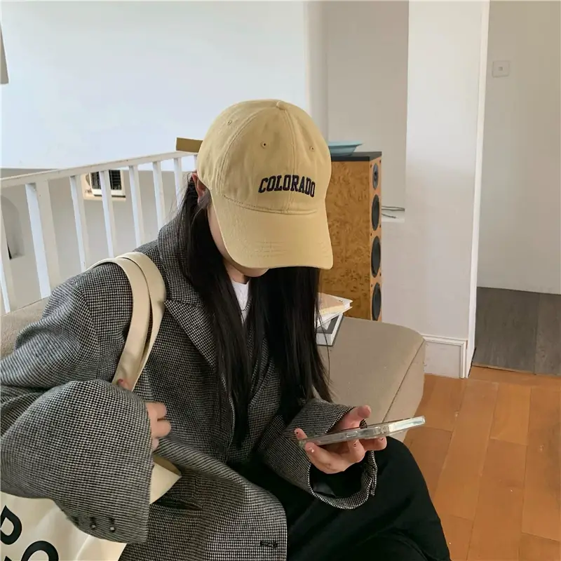 Women's Embroidered Colorado Baseball Cap Winter Casual — feature 28