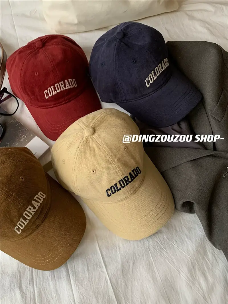 Women's Embroidered Colorado Baseball Cap Winter Casual — feature 33