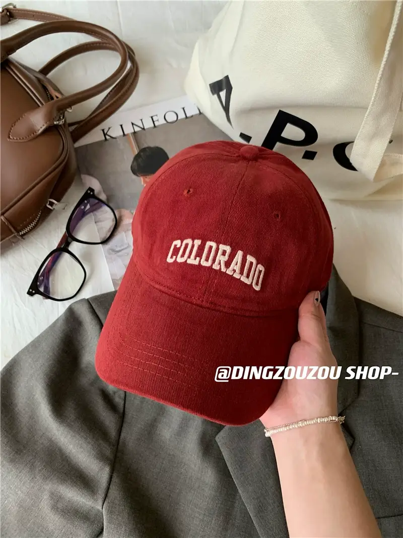 Women's Embroidered Colorado Baseball Cap Winter Casual — feature 35