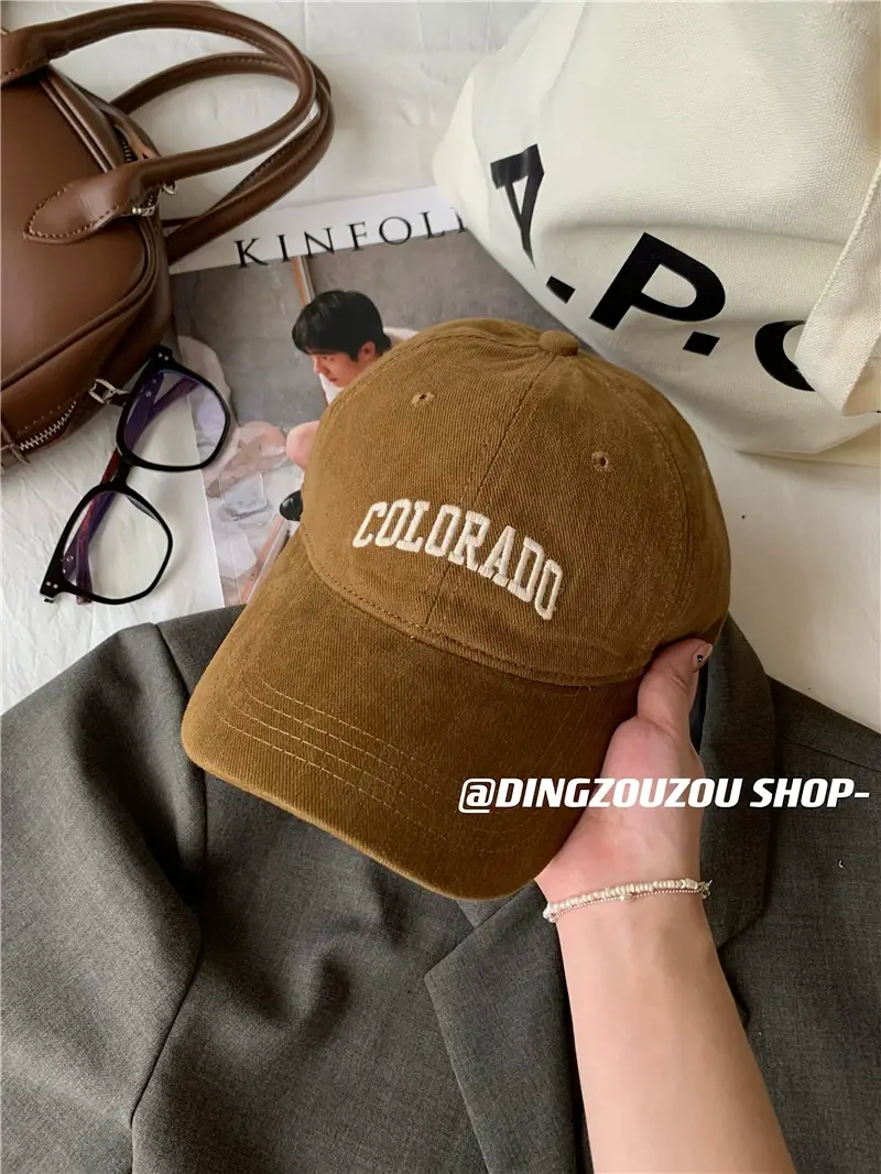 Women's Embroidered Colorado Baseball Cap Winter Casual — feature 37