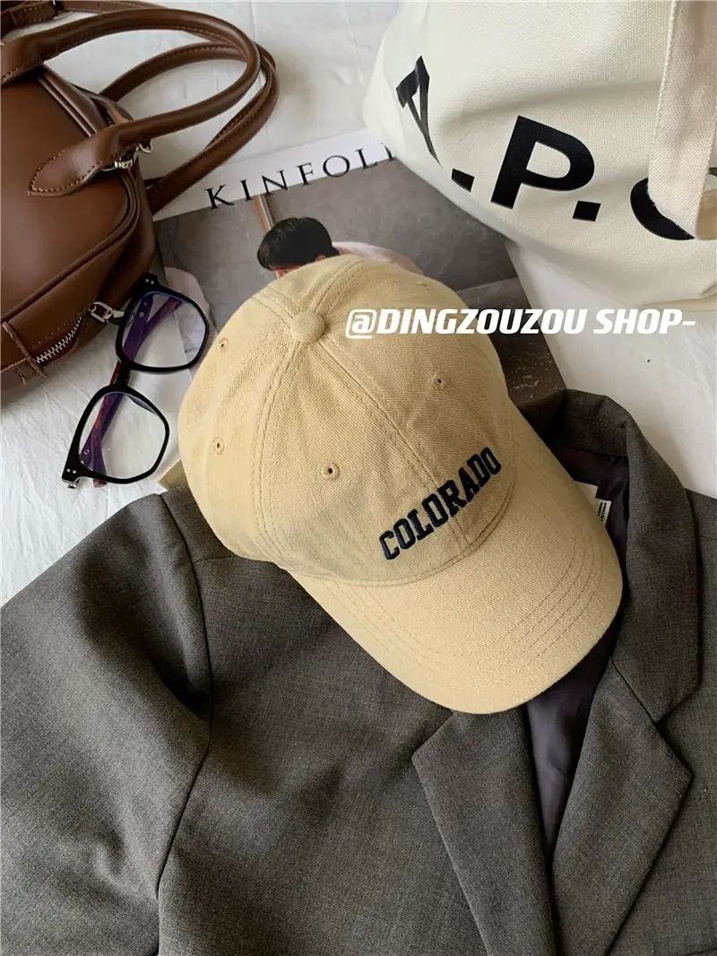 Women's Embroidered Colorado Baseball Cap Winter Casual — feature 38