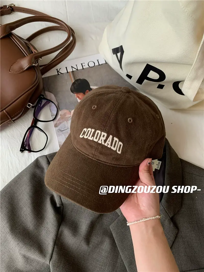 Women's Embroidered Colorado Baseball Cap Winter Casual — feature 39