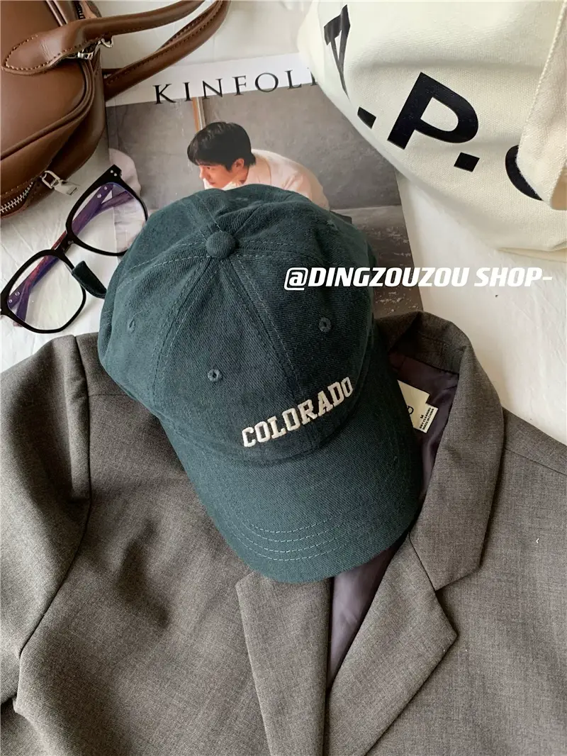 Women's Embroidered Colorado Baseball Cap Winter Casual — feature 41