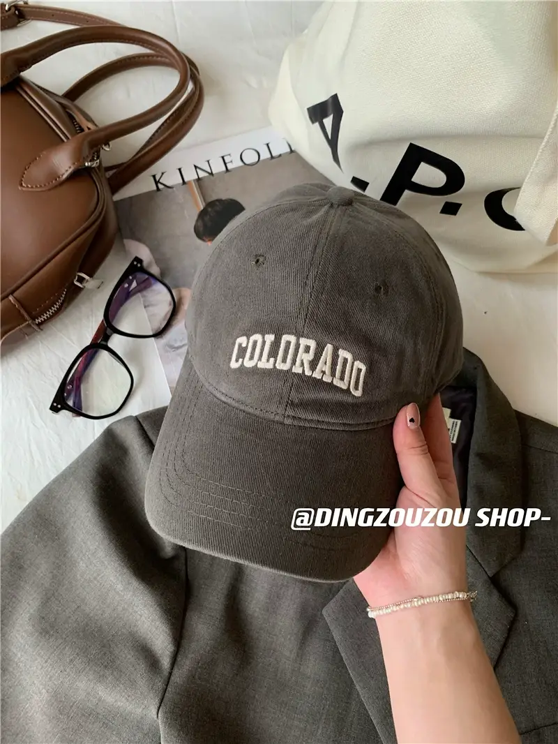 Women's Embroidered Colorado Baseball Cap Winter Casual — feature 42
