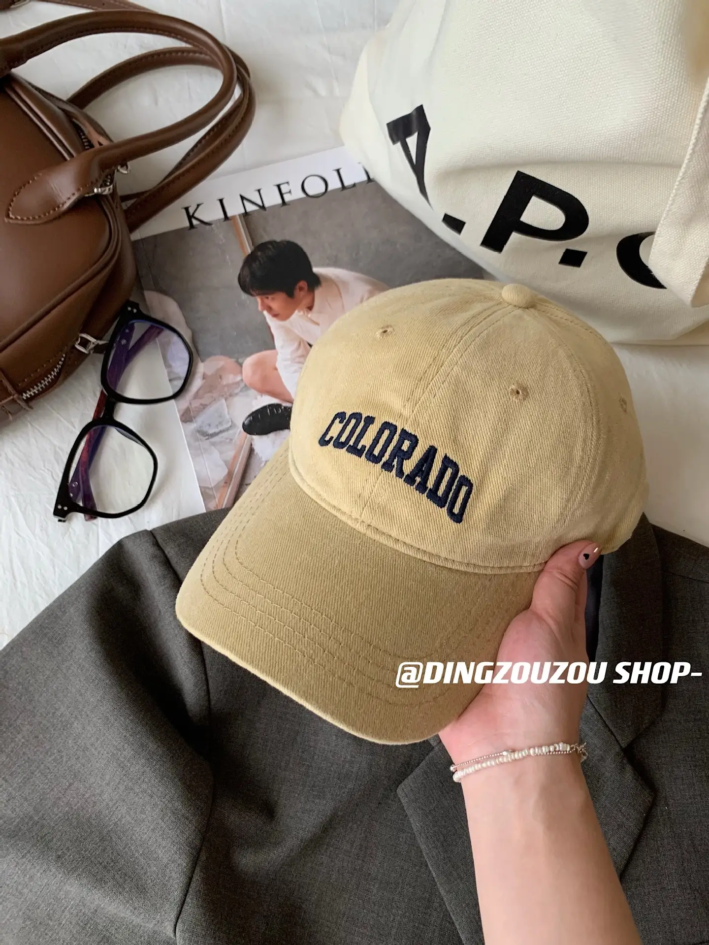Women's Embroidered Colorado Baseball Cap Winter Casual