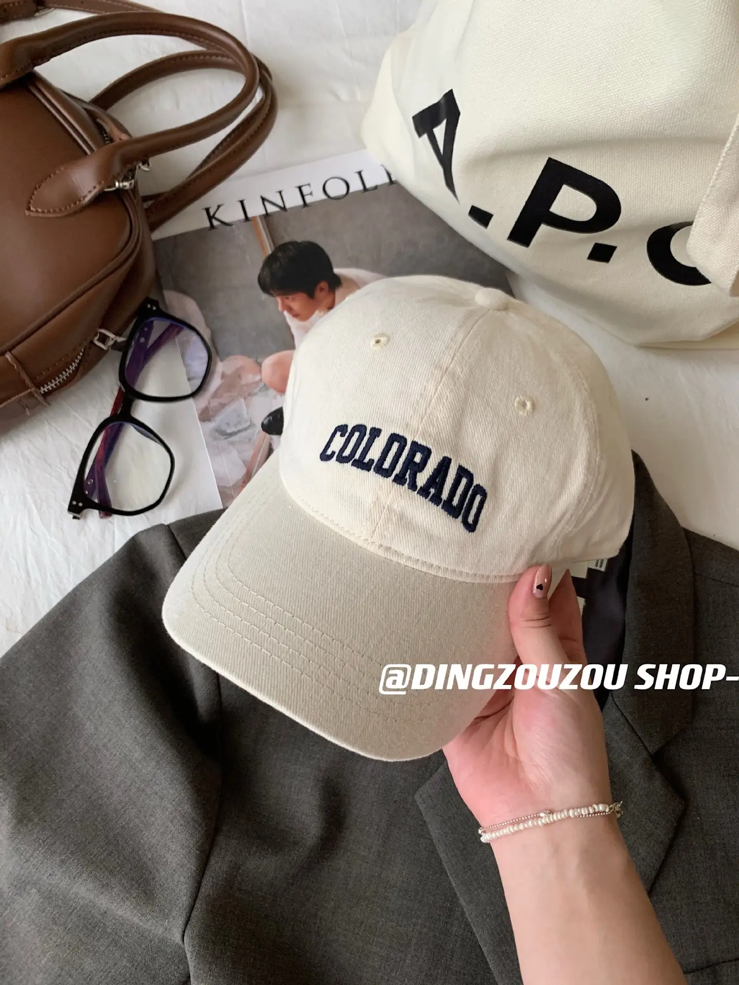 Women's Embroidered Colorado Baseball Cap Winter Casual