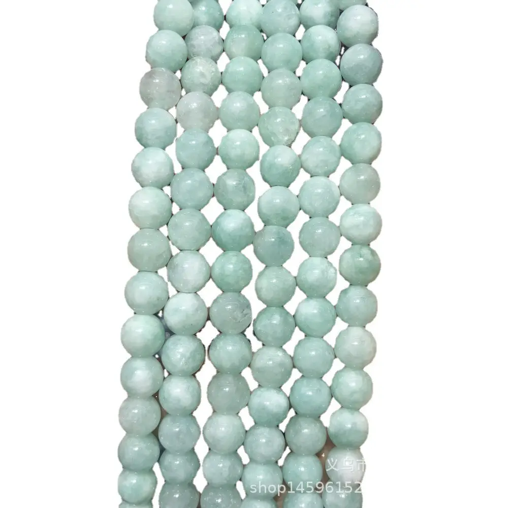 Factory Spot Color Green Round Beads Necklace Bracelet