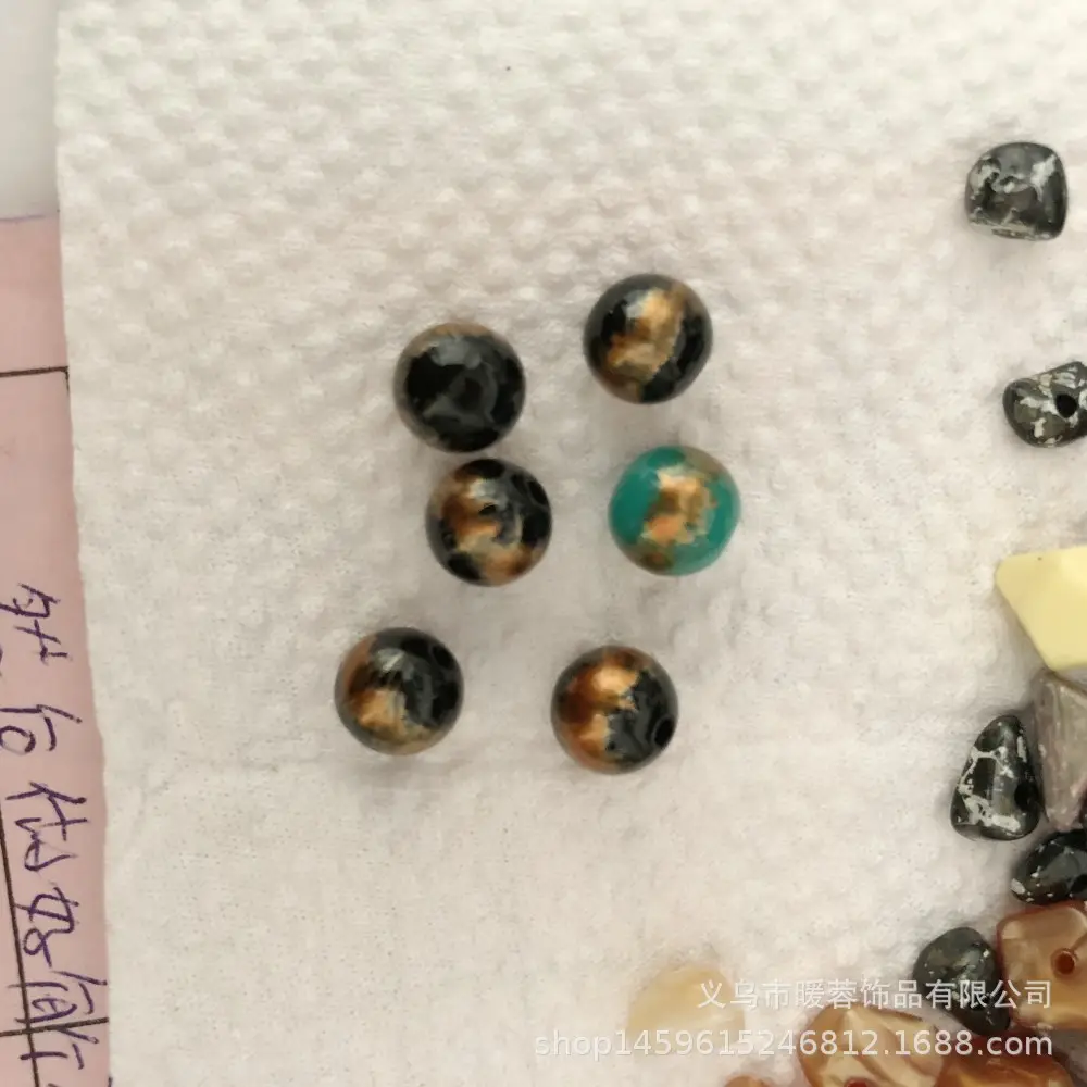 Factory Spot Color Green Round Beads Necklace Bracelet