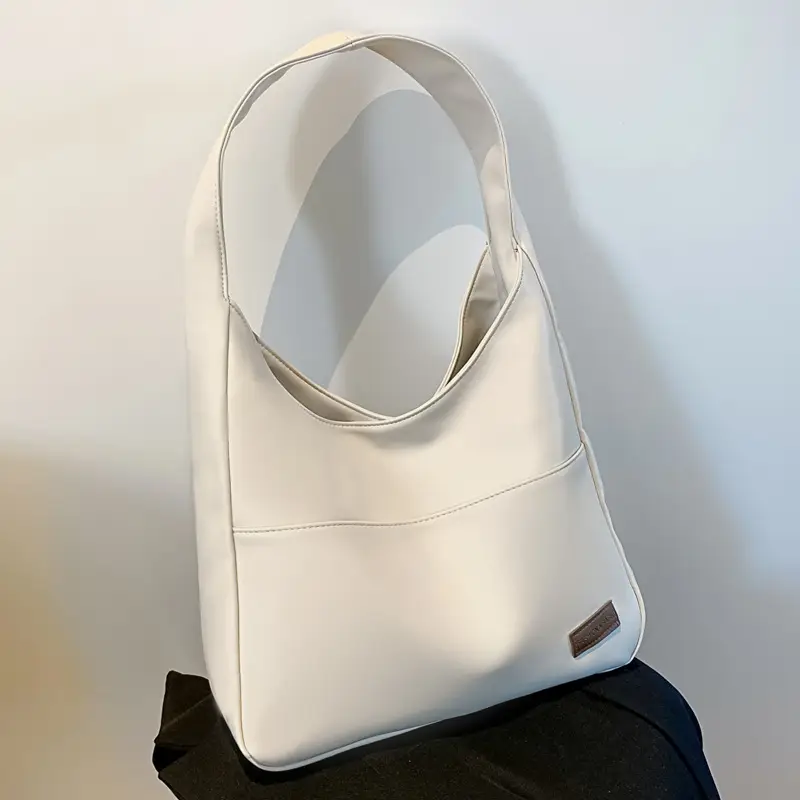 Women's Large Capacity Textured Tan Tote Bag