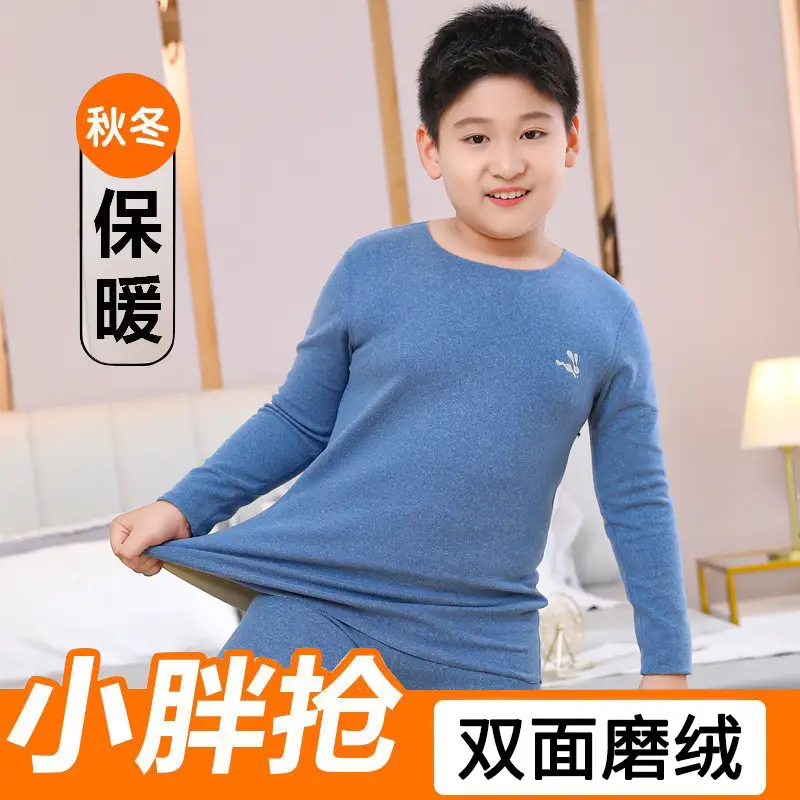Fat Boy Blue Fleece Long Pants Set Extra Large - Image 6