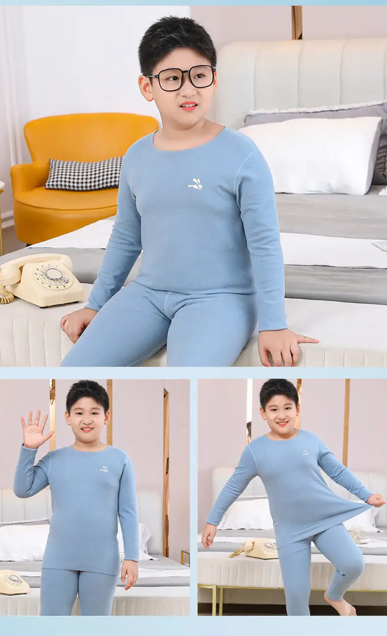Fat Boy Blue Fleece Long Pants Set Extra Large — feature 6