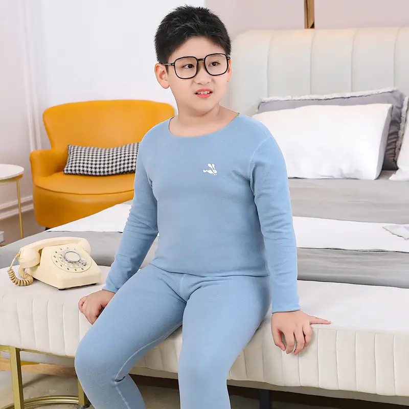 Fat Boy Blue Fleece Long Pants Set Extra Large - Image 2