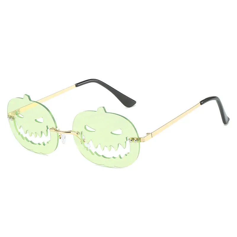 Halloween Pumpkin Sunglasses for Men Women Oval Large Frame