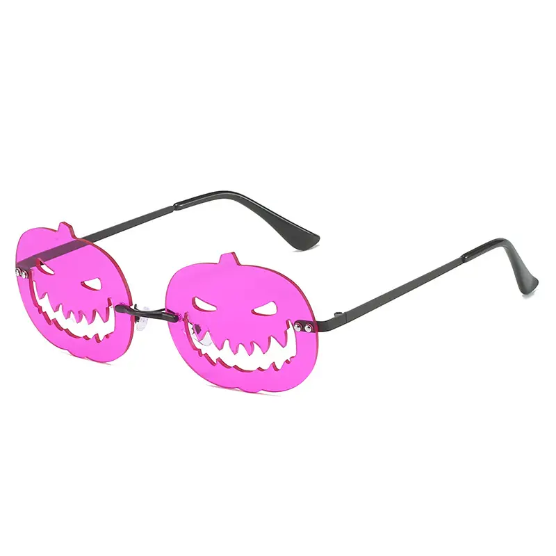 Halloween Pumpkin Sunglasses for Men Women Oval Large Frame