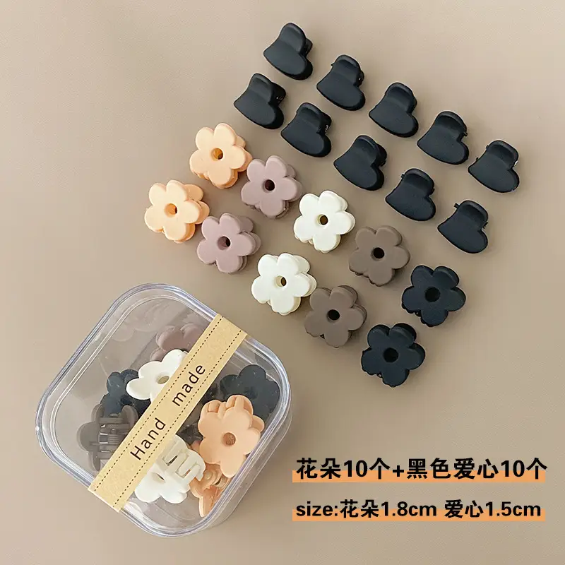 Black Princess Head Small Hair Clips 10 Pcs - Image 15