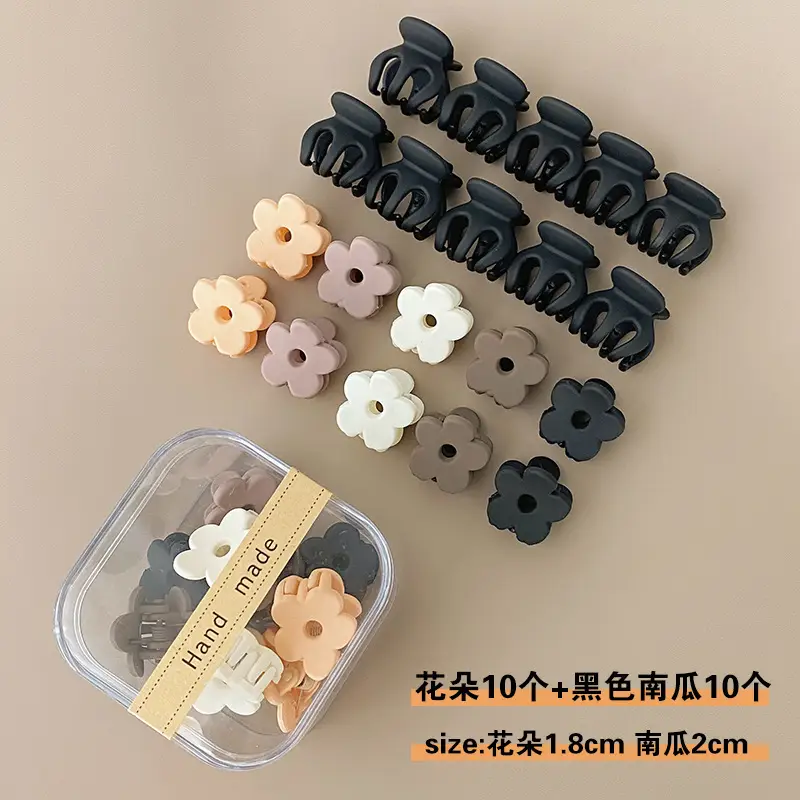 Black Princess Head Small Hair Clips 10 Pcs - Image 16