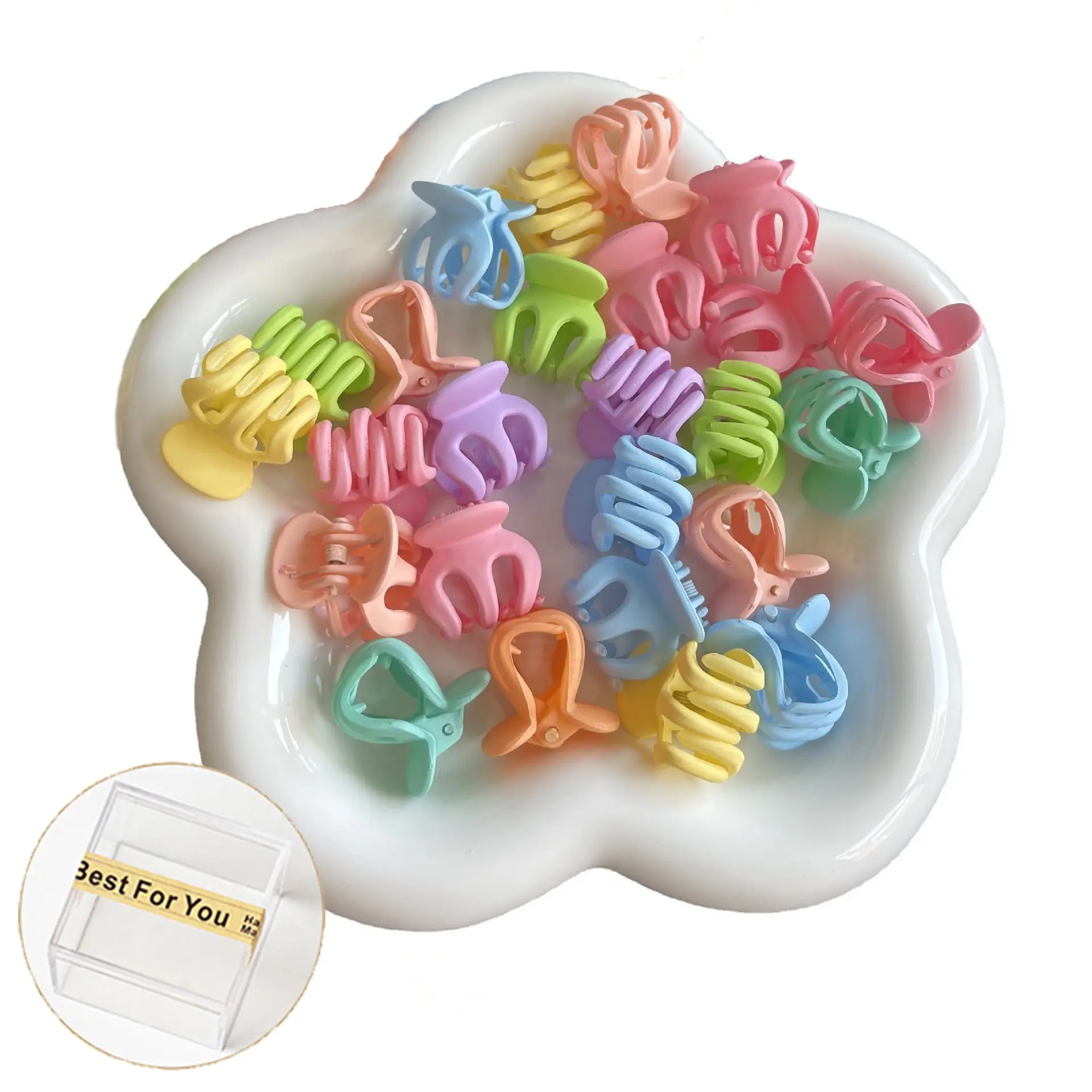 Black Princess Head Small Hair Clips 10 Pcs - Image 31