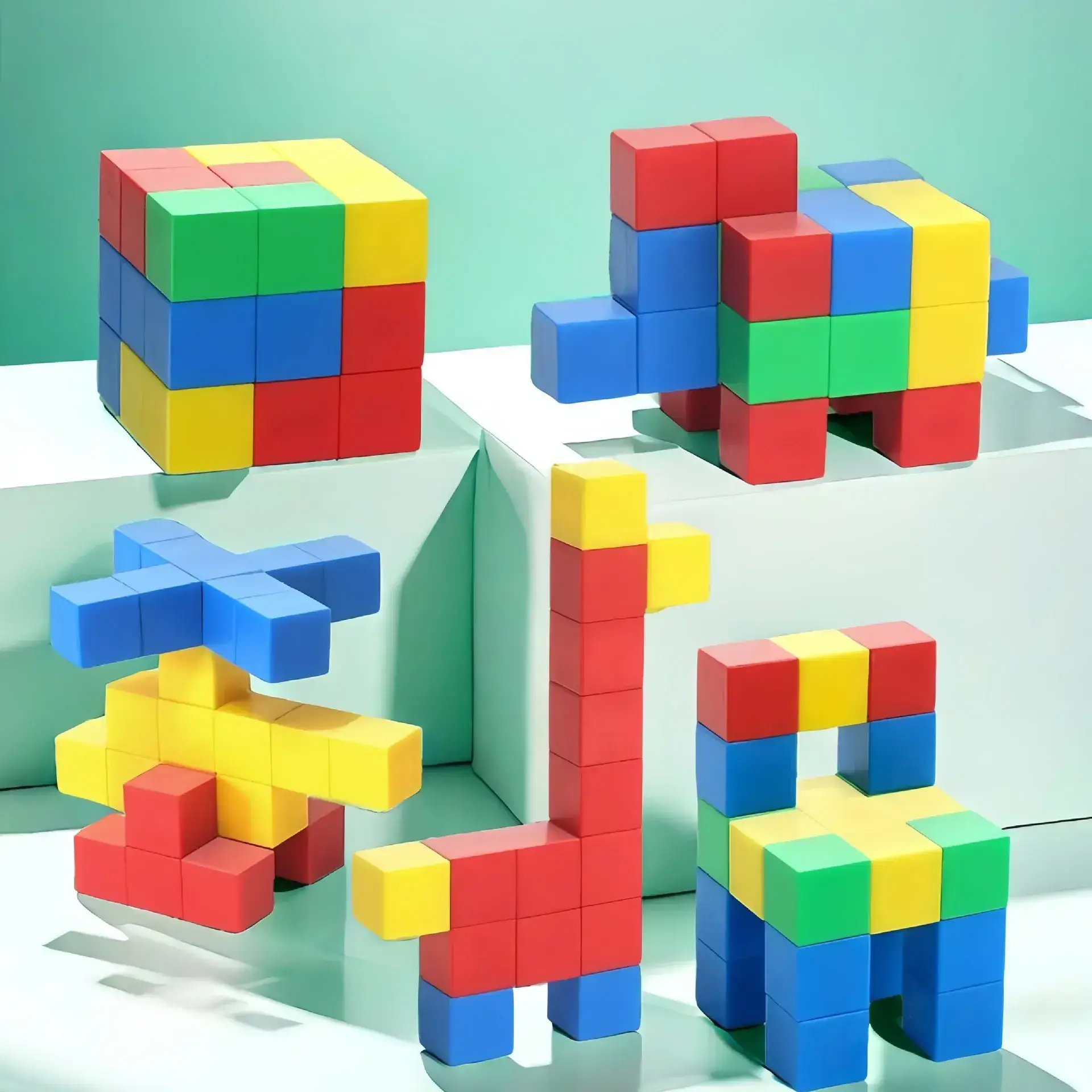 Cross-Border Magnetic Rubik's Cube Building Blocks for Kids - Image 5