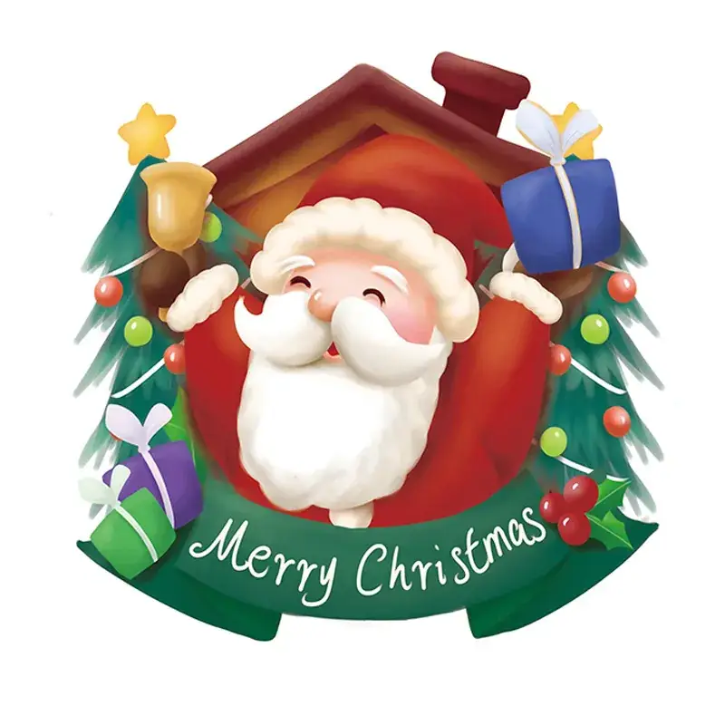 2024 Merry Christmas Window Stickers Santa Claus New Year Decor - Image 15