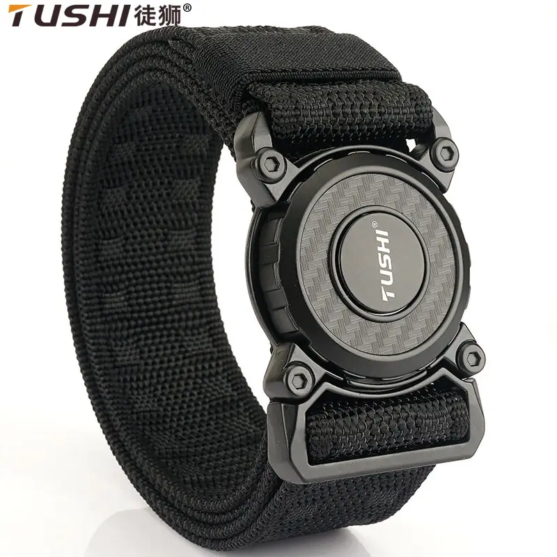 Tactical Green Nylon Belt with Quick Release Closure